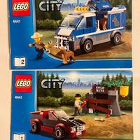 Lego 4441 e 4437 furgone cani polizia
