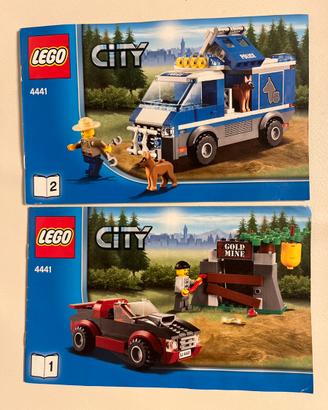 Lego 4441 e 4437 furgone cani polizia