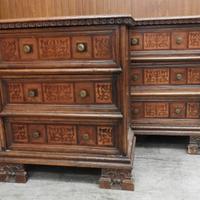 Coppia di cassettiere - comodino 3 cassetti