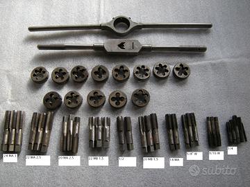 Set filettatura maschi e filiere