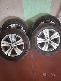 gomme 225/60/17 su cerchi in lega kia