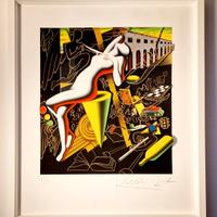 Mark Kostabi - Opera 3D - 61x45 - Certificata
