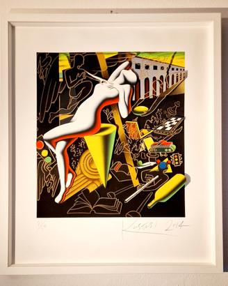 Mark Kostabi - Opera 3D - 61x45 - Certificata