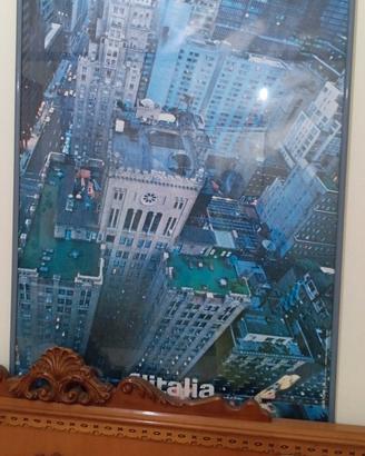5 Poster originali Alitalia incorniciati New York