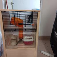 Mobile con gabbia per topolini o criceti