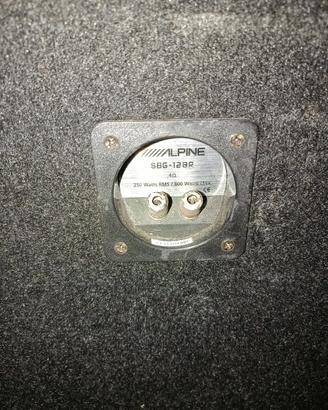 Subwoofer Alpine 800 watt + amplificatore