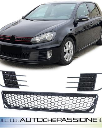 Kit griglie paraurti anteriore GTI/GTD per GOLF 6