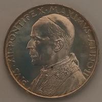 5 lire argento 1940 Papa Pio XII Vaticano  FDC