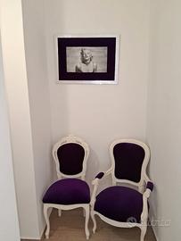 Sedia  poltroncina stile barocco