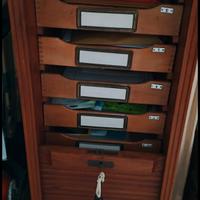 schedario in legno