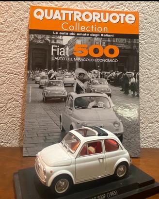 Fiat 500 scala 1/24 Quattroruote Collection