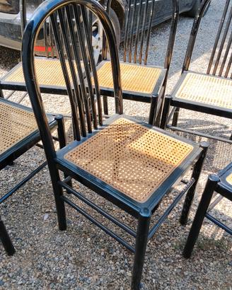 Sedia legno paglia