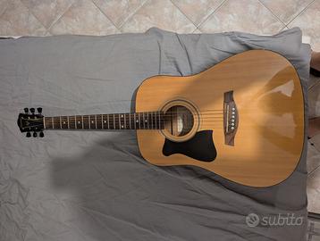 Chitarra acustica Ibanez mancina con accessori