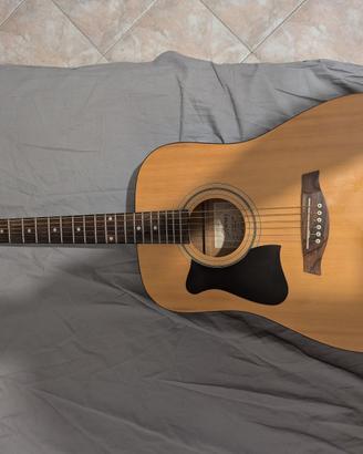 Chitarra acustica Ibanez mancina con accessori