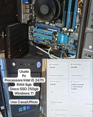 PC i5 8gb SSD 250gb