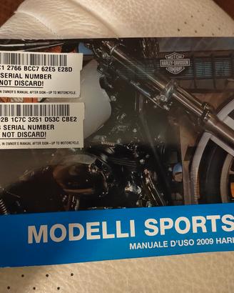 883 libretto uso e manutenzione sportster 