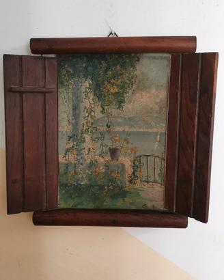 quadro in legno di piccole dimensioni 