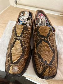 scarpe in pitone vero