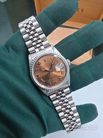 Rolex Datejust 36mm 16220 Salmon Roman 1996