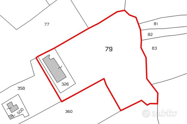 Terreno con capannone rurale in costruzione