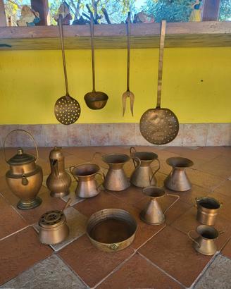 oggettistica da cucina antiquariato in rame