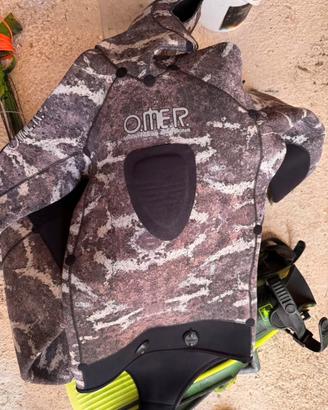Muta immersione OMER completa 5 mm neoprene Tg M