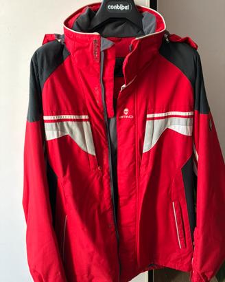 Completo sci biting taglia 48 rosso e nero