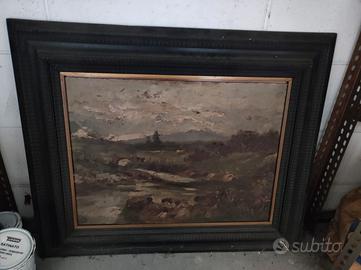 quadro olio su tela