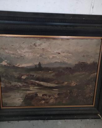 quadro olio su tela