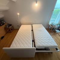 Letto Duetto Flou con secondo letto estraibile