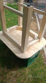 Tavolo in legno grezzo