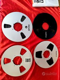 4 Bobine metallo Revox Sony Maxell...