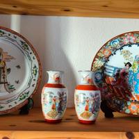 Vintage piatti giapponesi dipinti a mano