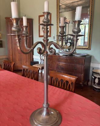 COPPIA CANDELABRI ARGENTONE