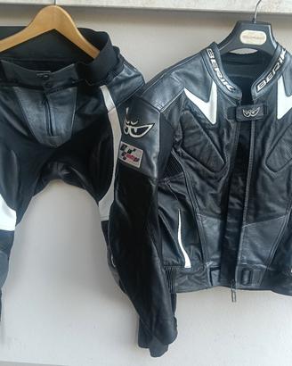 tuta da moto in pelle 