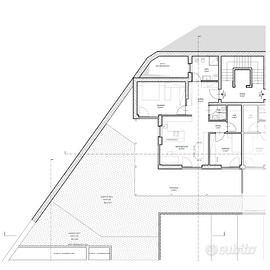 Trilocale al piano terra con giardino e terrazza