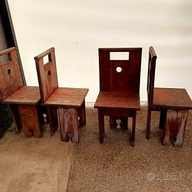 4 sedie vintage 