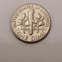 Monete rare antiche. One dime 1965
