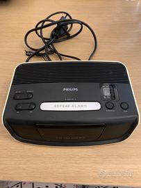 philips fm mw clock radio aj3121