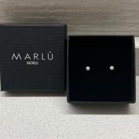 Orecchini di perle bianche Marlù nuovi con scatola