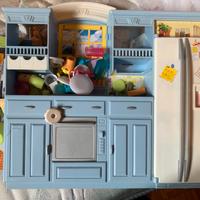 Barbie Cucina + Camper + Fiat 500