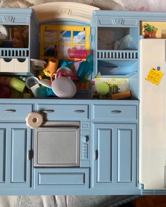 Barbie Cucina + Camper + Fiat 500