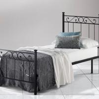 Letto singolo in ferro battuto
