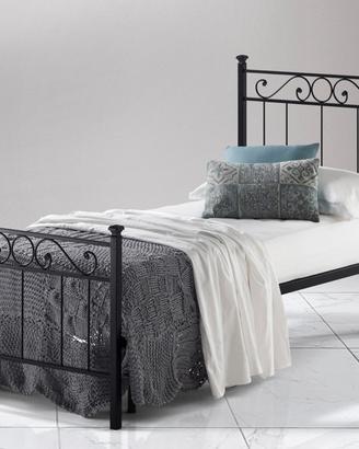Letto singolo in ferro battuto