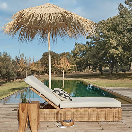 Lettino Prendisole Relax, Sedia PE + cuscino