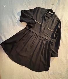 Abito chemisier a camicia nero Zara