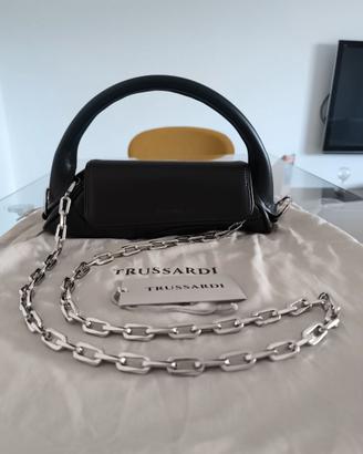 Borsa a tracolla Owena Small in pelle nera Nuova c