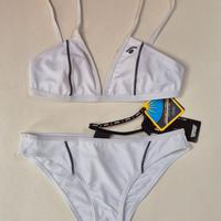 NUOVO: Jaked bikini costume due pezzi  bianco tg S