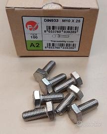 Viti Testa Esagonale M10x25 Inox