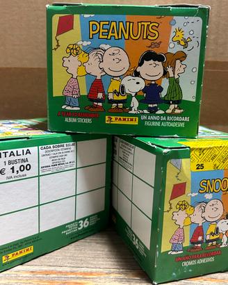 Box Peanuts Snoopy Panini 36 bustine figurine